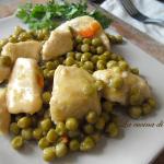 Bocconcini di pollo con i piselli /chicken with green peas