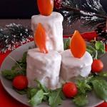 candele di pancarrè- centrotavola natalizio