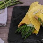 fagottini di frittata ripieni di asparagi