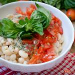 insalata di fagioli e pomodorini