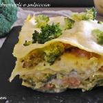 lasagna con broccoli e salsiccia