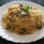Linguine Gamberetti e Zucchine