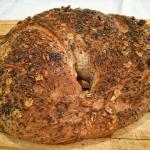 Pane con olive nere a fermentazione mista