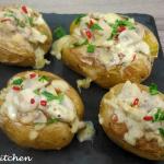 patate al forno ripiene di funghi