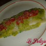 Ravioli tricolore con crema di zucchine