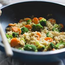 Cous cous con broccoli e carote