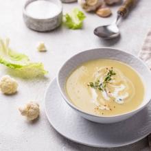Gruyere cauliflower & potato soup