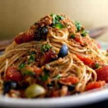 Spaghetti bottarga e profumo mediterraneo