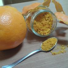 buccia d’arancia polverizzata