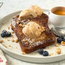 Coffee and cream french toast