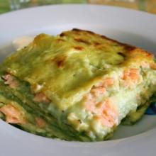 Lasagne salmone affumicato e besciamella agli asparagi