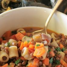 minestra di lenticchie e verdure