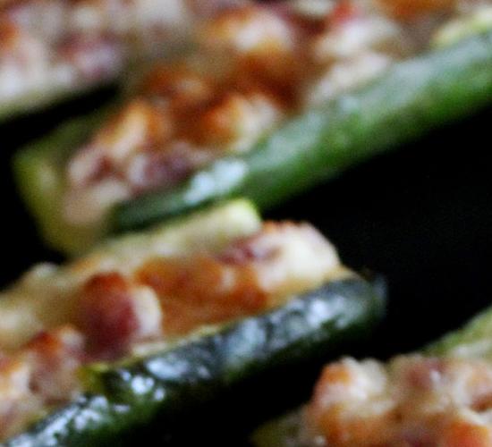 Barchette di zucchine al forno