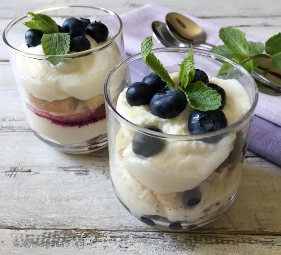 blueberry cheesecake trifle