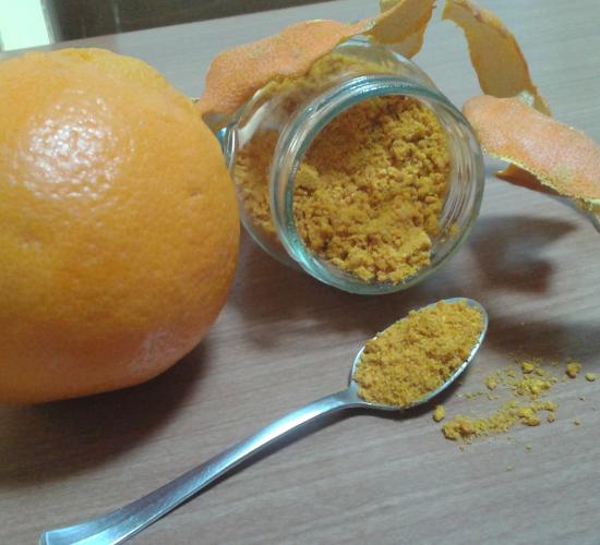 buccia d’arancia polverizzata