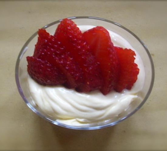 dessert crema di mascarpone e fragole (bimby)