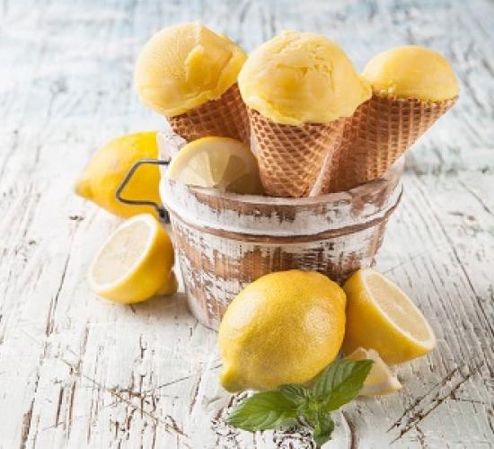 gelato al limone senza gelatiera