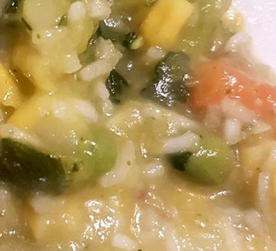 minestra di platessa con verdure (bimby)