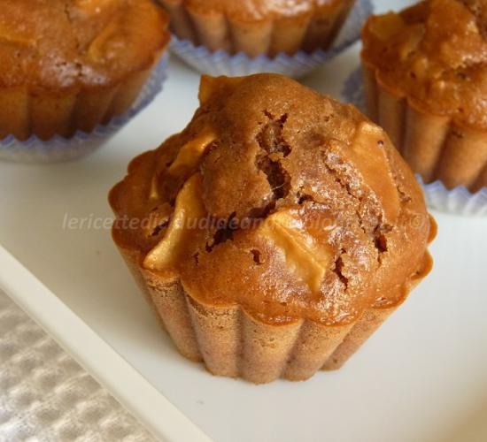 Muffin al miele con cacao e mele