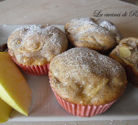 Muffin alle mele e cannella ( ricetta light senza burro)