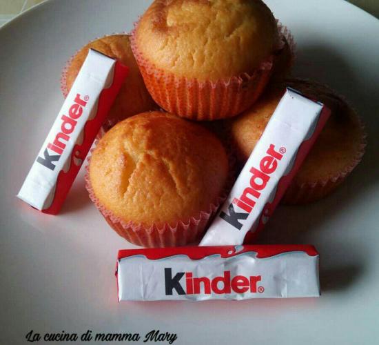 Muffin con kinder cioccolato