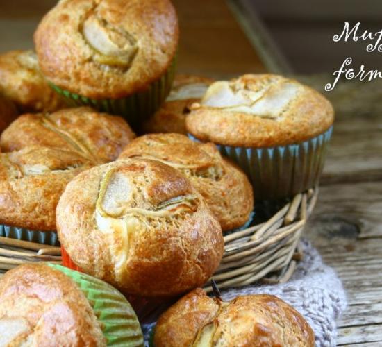 Muffin formaggio e pere senza glutine