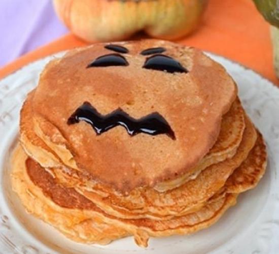 Pancakes di halloween alla zucca (bimby)