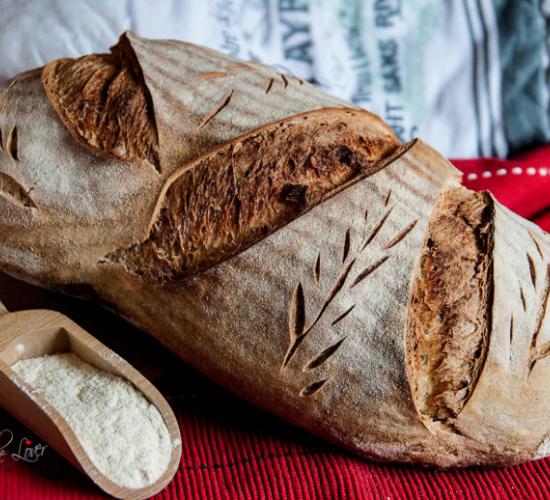 pane senza impasto tutta semola rimacinata, no knead bread