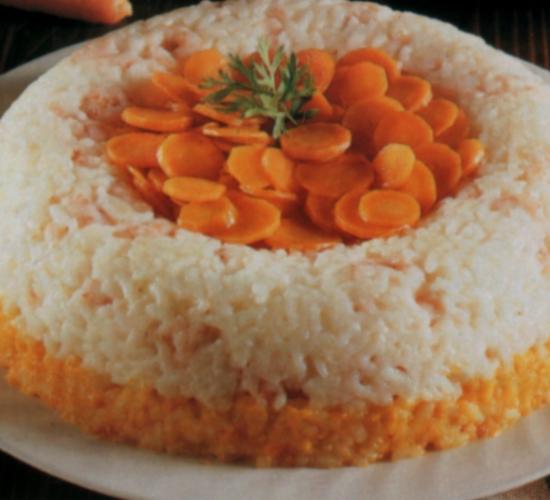 Sformato di riso alle carote