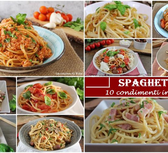 Spaghetti: 10 condimenti pronti in 5 minuti