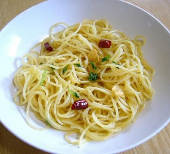 Spaghetti aglio olio e peperoncino (bimby)