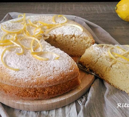 torta al limone  e mandorle (senza glutine e latte)