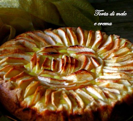 Torta di mele e crema 