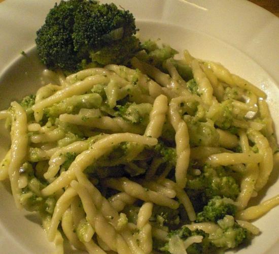 Trofie with broccoli pesto